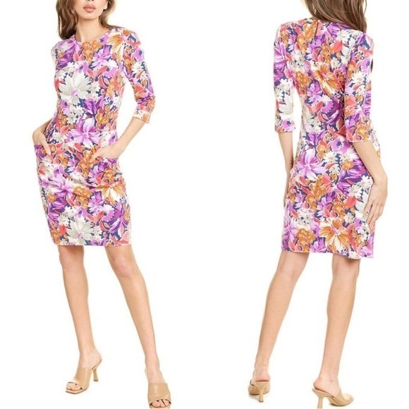 J.McLaughlin Catalyst Palmer Floral Shift Dress - Picture 10 of 10